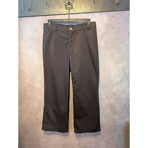 Lee flex motion mid-rise brown trouser 12 short